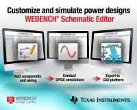 Customize and Simulate Analog Designs with TI’s WEBENCH Schematic Editor