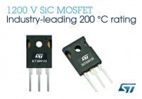 SiC MOSFETs Rated for 200 Degrees C from STMicro
