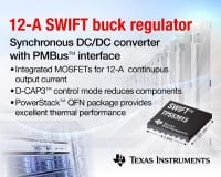Smallest 12-A Synchronous-Buck Regulator with PMBus claimed by TI