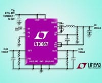 400mA Triple-Output Step-Down D2D Targets Automotive Systems