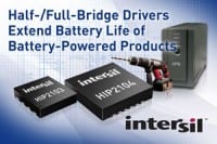 Half- and Full-Bridge Drivers Target Multi-Cell L-Ion-Powered Products