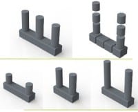 Modular Stackable Ferrite U-cores for Flexible Large Designs