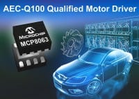 AEC-Q100 Motor Driver provides High Performance and 1.5A Peak Current