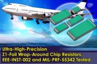 Ultra-High-Precision Chip Resistors Tested per EEE-INST-002 and MIL-PRF-55342