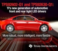 LED Drivers for Front and Rear Exterior Lights increase Design Flexibility