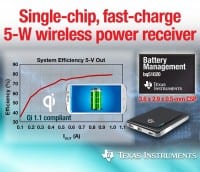 Fast-charge Wireless Power Receivers cut Power Loss by 50 Percent