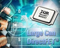 Large Can DirectFETs feature Ultra-low Rds(on) for Industrial Applications