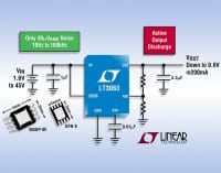 45V Input 200mA LDO Offers Active Output Discharge