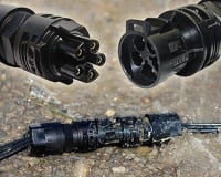 5-Position Sealed Mini Connectors handle 23A and 600V