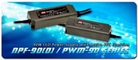 90W LED Power Supplies feature Active PFC