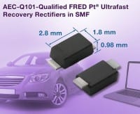 1-A FRED Pt Ultrafast Recovery Rectifiers Feature Low-Profile SMF Package