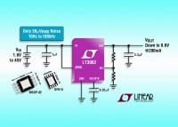 45V LDO Offers 30&micro;Vrms Noise and Robust Reverse Protection