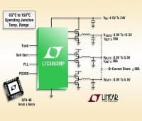 150 Degrees C Triple-Output Synchronous Step-Down Controllers