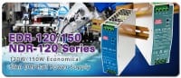 Slim-line DIN-Rail 120W and 150W Power Supplies