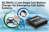 Li-ion Charger Safeguards Backup Battery in Automotive eCall Systems