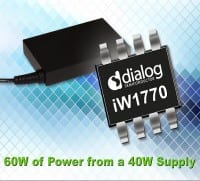 Controller IC Supports 60W of AC-DC Power from a 40W Package