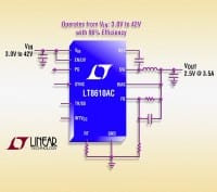 3.5A Synchronous Step-Down DC-DC Operates from 3.0V to 42V