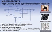 High Density Synchronous Boost Converter Delivers Up to 10W