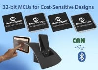 32-Bit MCUs feature Rich Peripheral Set and Support for Bluetooth