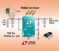 FMEA-Compliant, 45V LDO Features 3&micro;A IQ