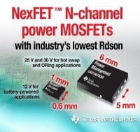 N-channel MOSFETs Claim Lowest On-resistance