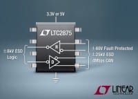 3.3V/5V 4Mbps CAN Transceiver with &plusmn;60V Fault Protection