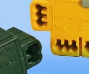 Motor Run Caps with Quick-Connect Sockets that double as Terminal Blocks