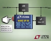 High-Voltage Micropower Wake-Up Timer with Pushbutton Control