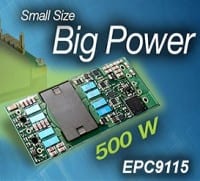 GaN enables 96.7% Efficient 500-Watt Eighth-Brick
