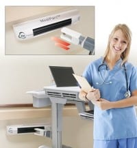 Cord-Free Charging for Mobile Medical Stations