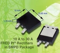 10A to 30A Surface-Mount FREDs are Less Than 1.7mm High