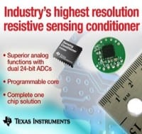 One-Chip 24-Bit Resolution Resistive Sensing Conditioner