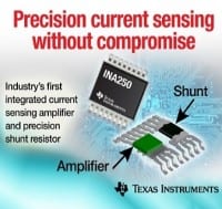 Current-Sense Amp Integrates High-Precision Low-Drift Shunt