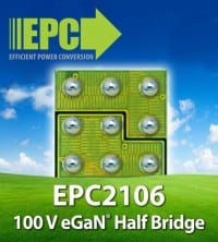 2MHz Monolithic GaN Half Bridge targets Class-D Audio
