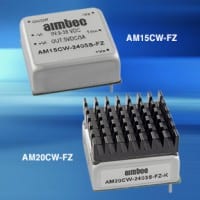 4:1 Input 15W and 20W 1X1 Inch DC-DC Converters