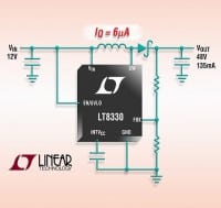 1A / 2MHz DC-DC has 3V to 40V Input and IQ of 6&micro;A