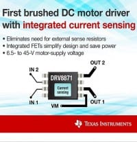 Brushed DC Motor Driver with Integrated Current Sensing