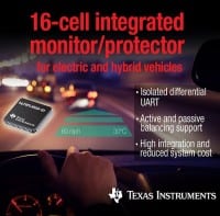 Li-ion Battery Management IC Monitors up to 256 Cells in Series