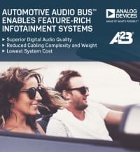 Bus delivers Power and Data for Automotive Infotainment