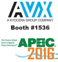 AVX to Launch Two New Products at APEC 2016