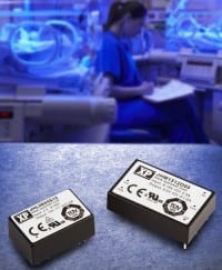 3, 6 & 15 Watt 2 x MOPP Medical DC-DCs have 2&micro;A Leakage
