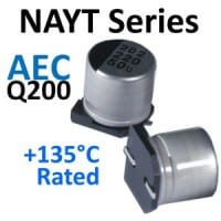 High-Temp. Long Lifetime SMT Aluminum Electrolytics