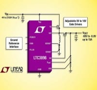 150V Low IQ Inverting Synchronous DC-DC Controller