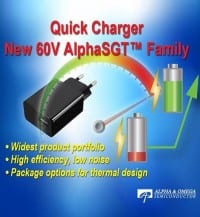 60V MOSFETs for Quick Charger Designs
