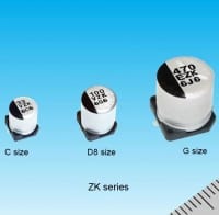 Automotive-rated Conductive Polymer Hybrid Electrolytics