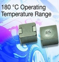 Inductor in 5050 Case Size Delivers Operation to +180C