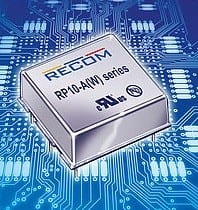 Regulated 10W DC-DC Converters with 4:1 Inputs