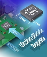 1.91mm Thin Dual 10A Regulators in LGA Package