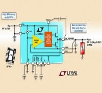 Step-Down Regulator Sinks/Sources &plusmn;5A from 0V to 14.5Vout