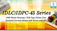 45W LED Drivers Offered with Choice of Package Style